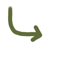 a green arrow pointing down on a black background